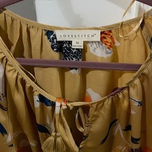 Floral design shirt- silk and never worn!